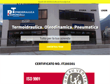 Tablet Screenshot of idraulicapedroncelli.com